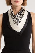 Kate Spade New York modern leopard silk scarf