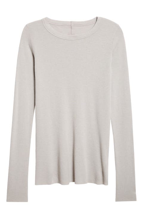 Tシャツ・カットソー RICK OWENS Women Tops RP01D2235HBZ09 Black Rick Owens Seam-Detail T-Shirt - Black - Women | RP01D2235HBZ09
