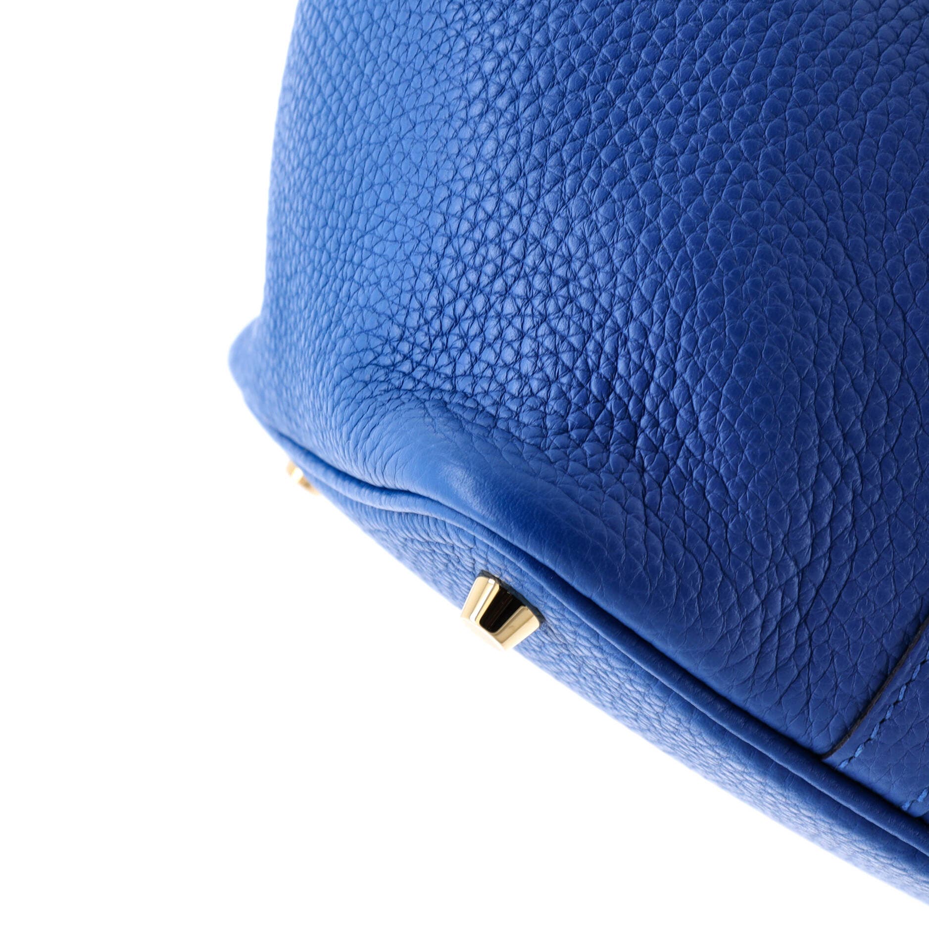 Pre-Owned Hermes Picotin Lock Bag Clemence PM, Alternate, color, New Bleu Hydra