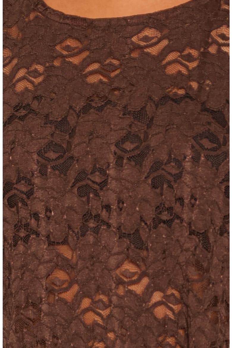 Jessy Lace Maxi Dress, Alternate, color, BROWN