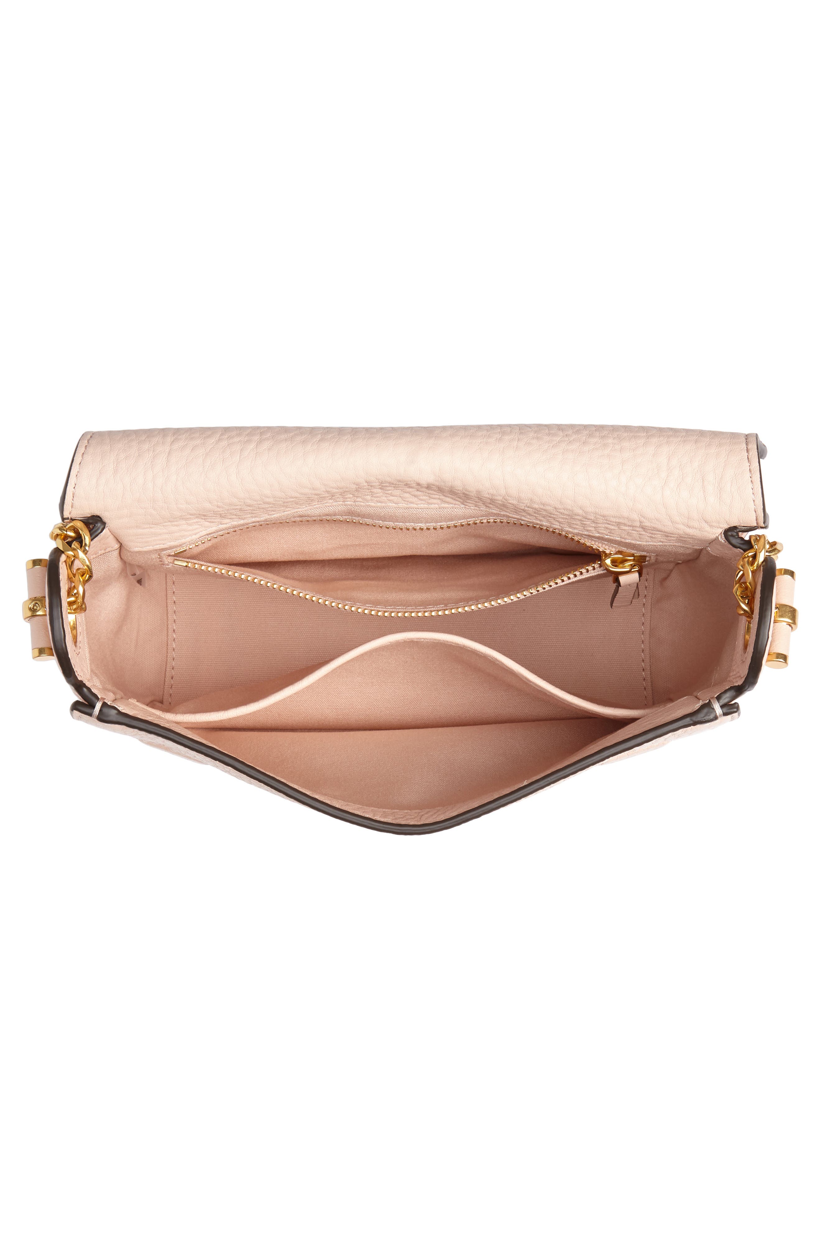 Chelsea Leather Crossbody Bag, Alternate, color, PALE APRICOT
