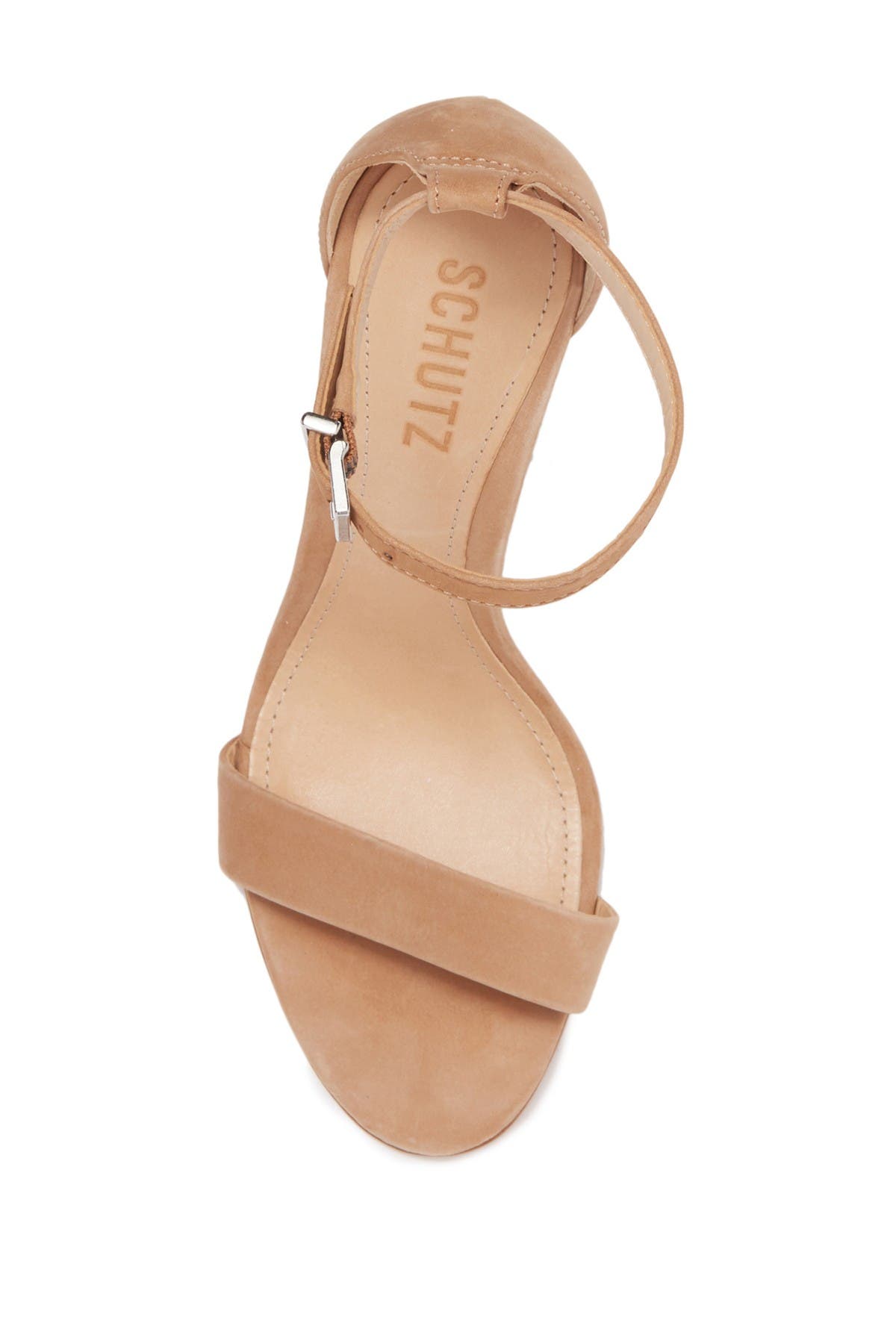 Schutz Enida Suede Block Heel Sandal, Alternate, color, 