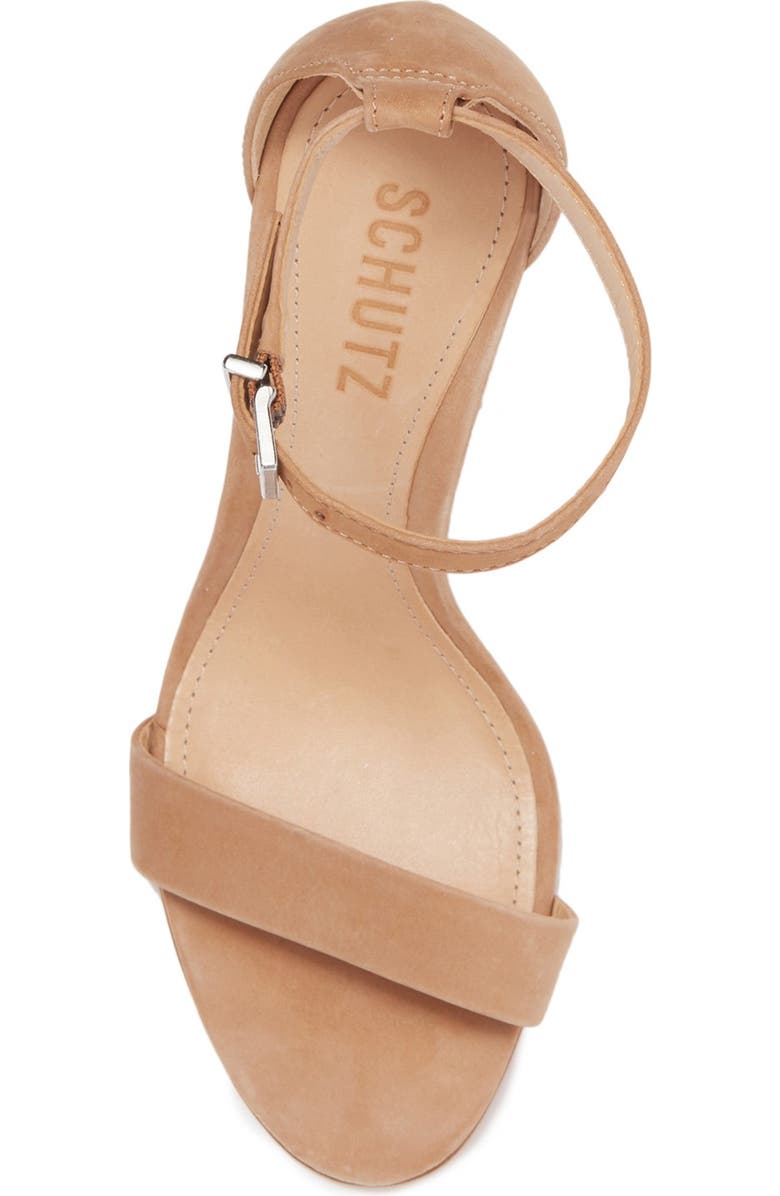 Schutz Enida Suede Block Heel Sandal, Alternate, color,
