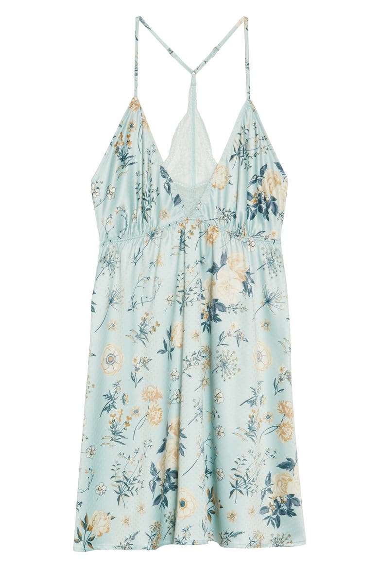 Midnight Hours Chemise, Alternate, color, TEAL SURF DITSY