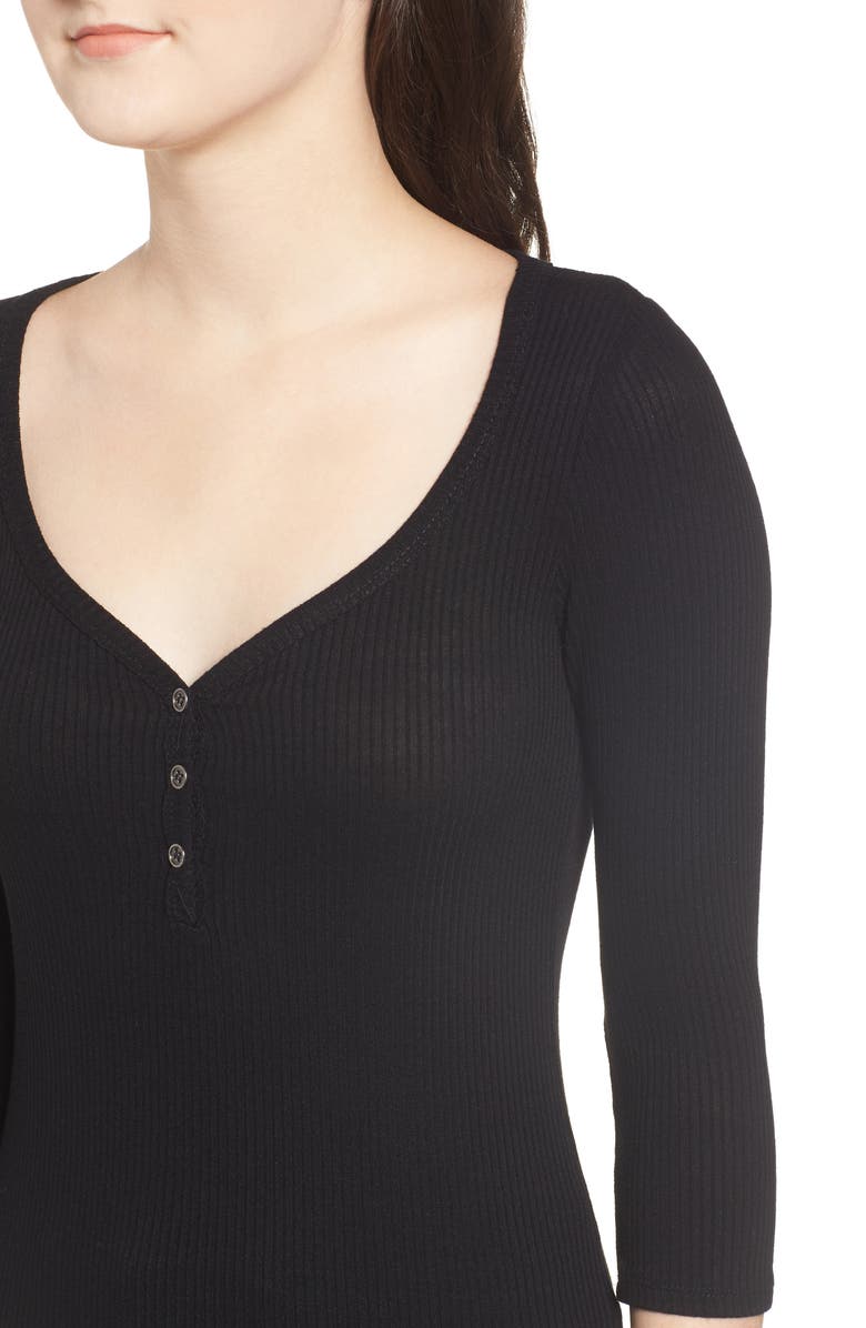 PST by Project Social T Ribbed Henley, Alternate, color,