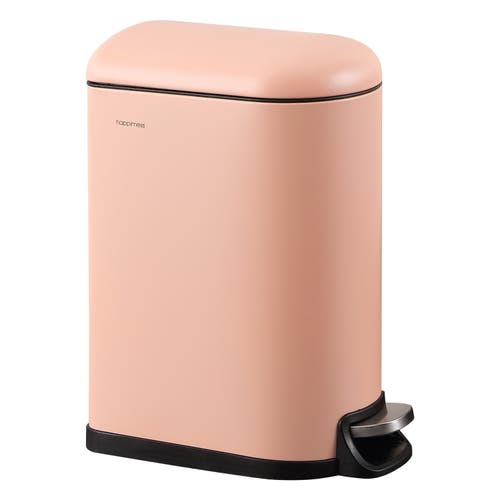 Happimess Roland Mini 2.6-gallon Step-open Trash Can In Flamingo Pink