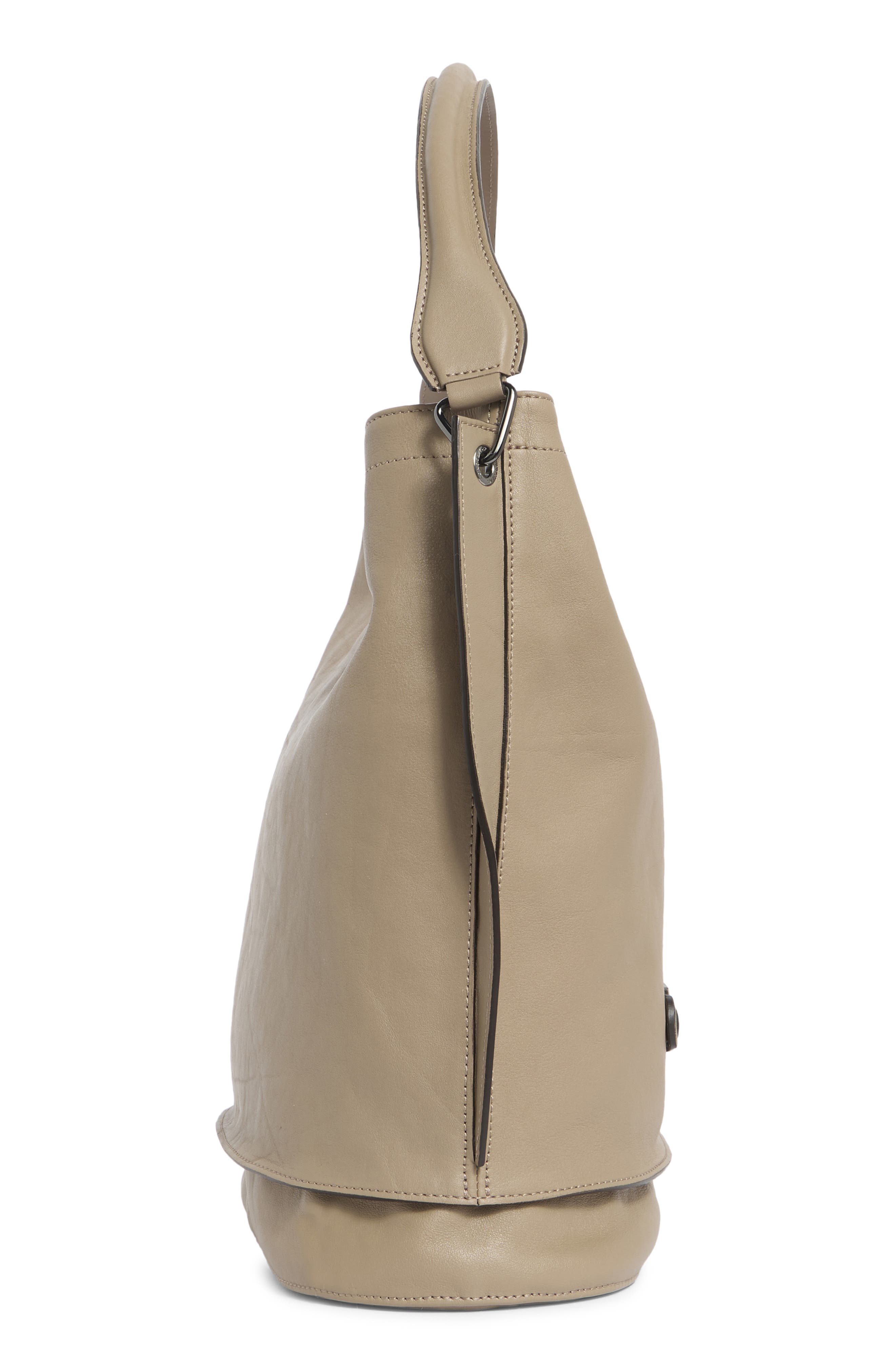 Longchamp 3D Leather Crossbody Hobo, Alternate, color, 