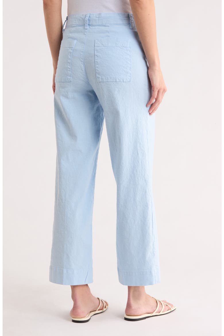 Wide Leg Cotton Pants, Alternate, color, SOFT BLUE