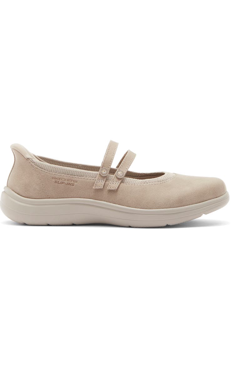 SKECHERS Slip-Ins<sup>®</sup> On The Go Mary Jane Sneaker, Alternate, color, Taupe
