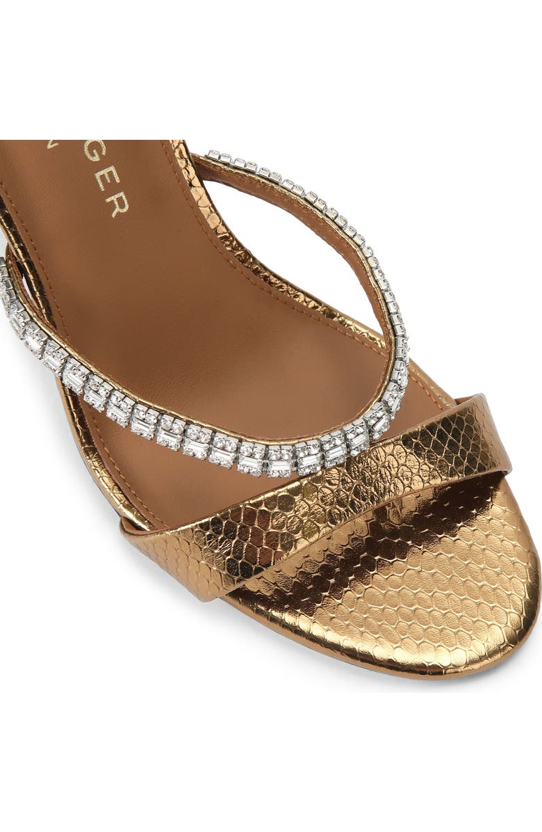 Kurt Geiger London Crystal Ankle Strap Sandal, Alternate, color, Rust/ Copper