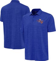 ANTIGUA Men's Antigua Heather Blue New York Knicks 2026 NBA Finals Champions Official Layout Polo