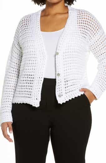 Vince Crochet Cotton Cardigan