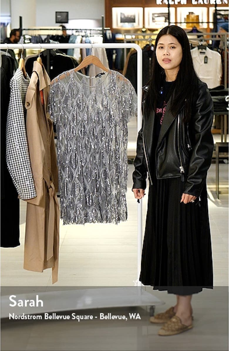 On the Dance Floor Sequin Fringe Cocktail Minidress, sales video thumbnail