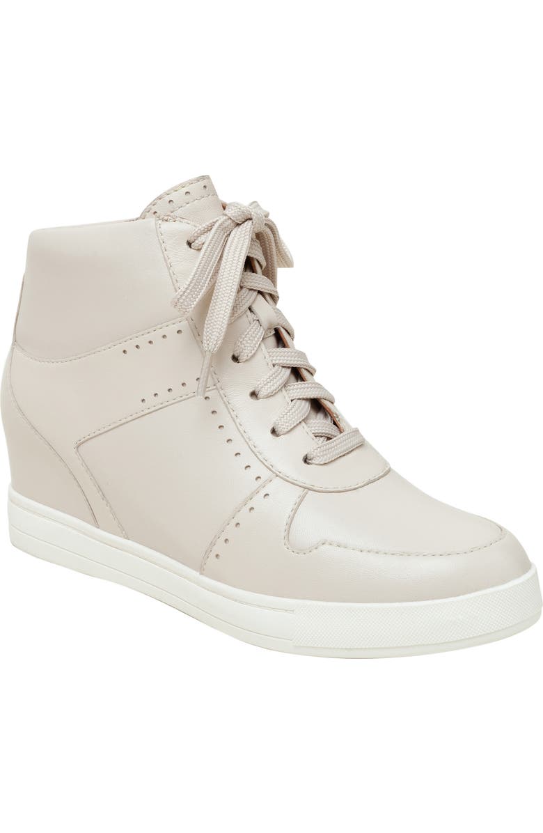 Linea Paolo Andres Mixed Media High Top Sneaker, Main, color, Cream