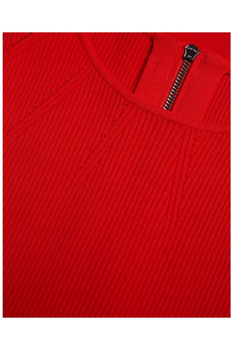Raelea Rib Sweater Dress, Alternate, color, RED