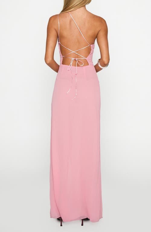 Princess Polly Kiss Of Life Chiffon Gown In Pink
