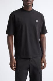 Stone Island Logo Patch Cotton T-Shirt