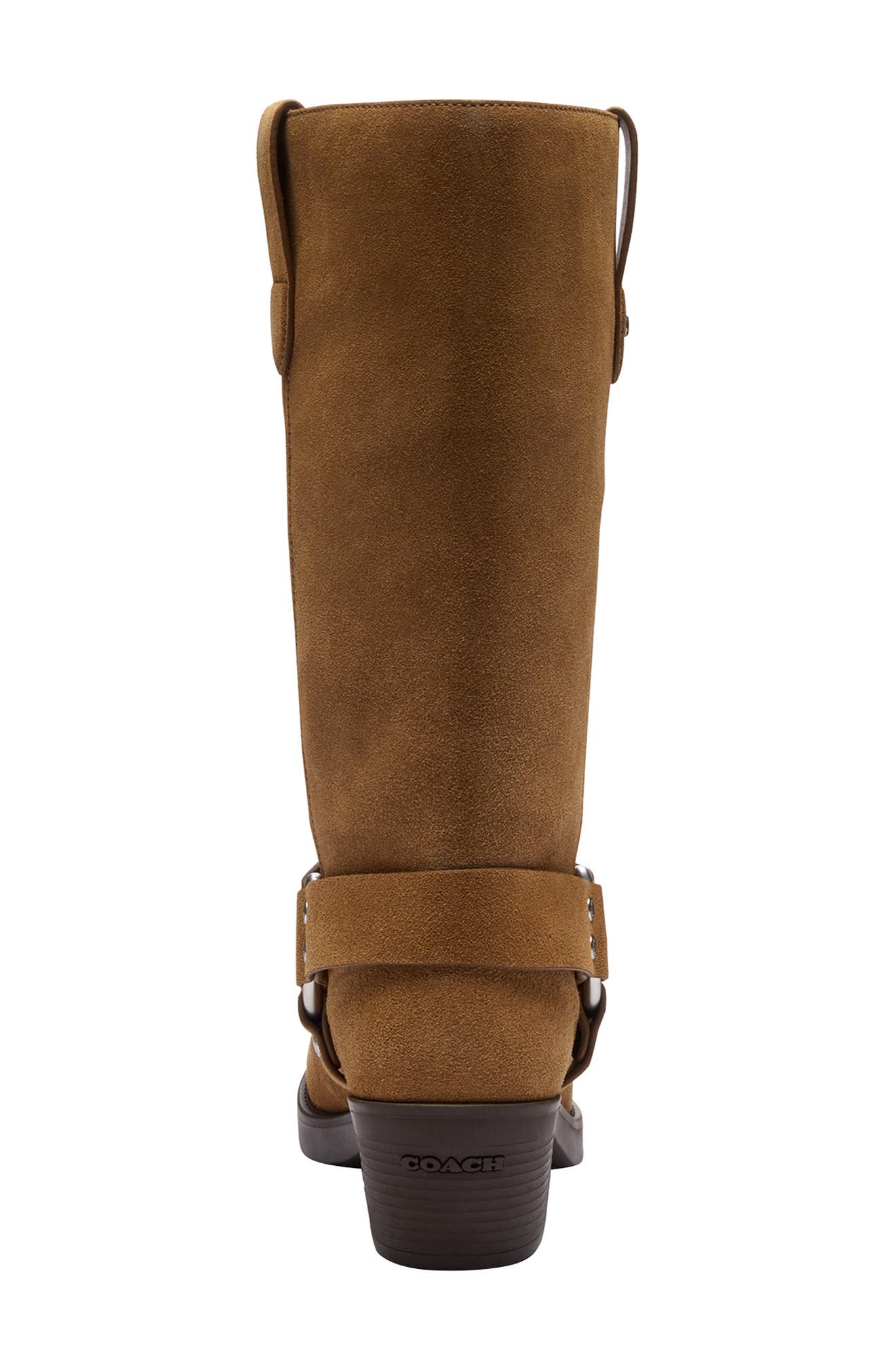 COACH Harness Square Toe Boot, Alternate, color, Coconut