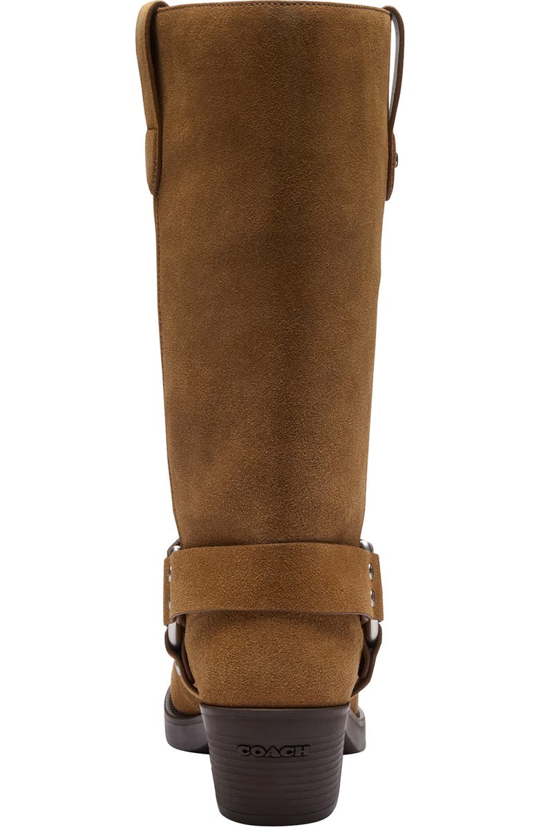 COACH Harness Square Toe Boot, Alternate, color, Coconut