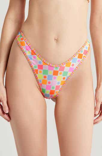 Kulani Kinis High Cut Thong Bikini Bottoms