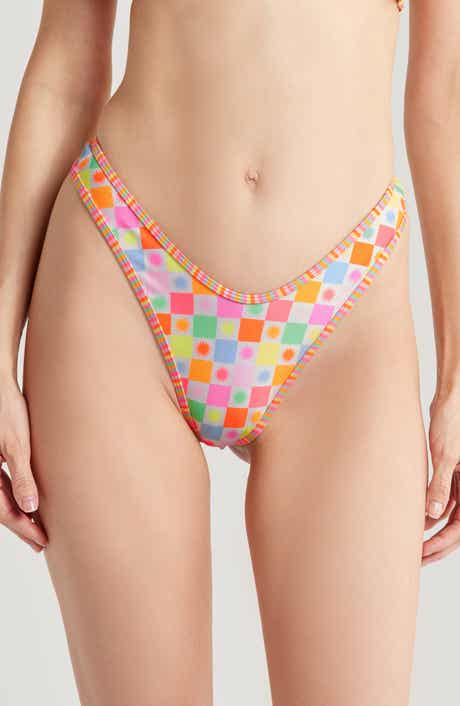 Kulani Kinis High Cut Thong Bikini Bottoms