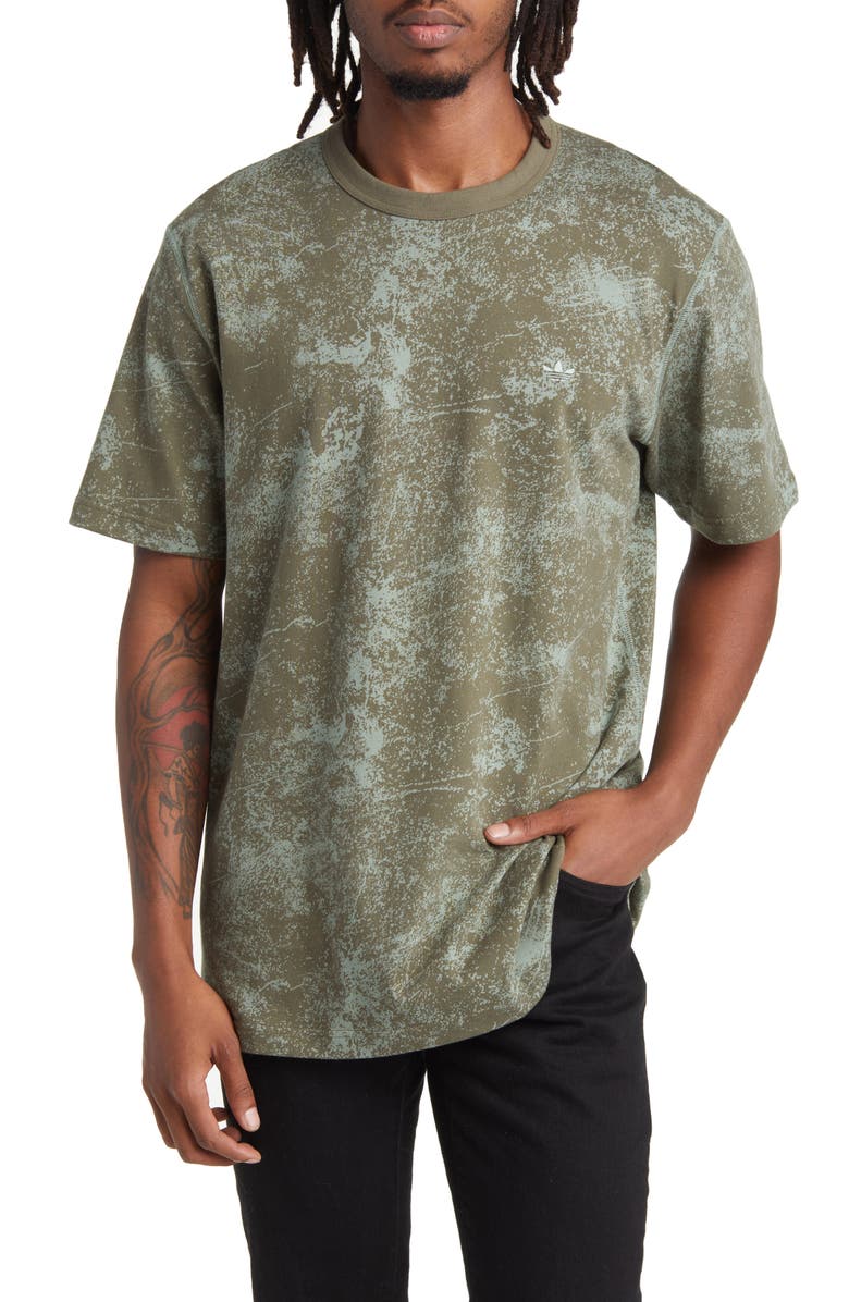 adidas Originals Camo Print Cotton T-Shirt, Main, color, 