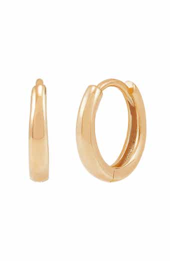 Frankie & Zoe 14K Yellow Gold Huggie Hoop Earrings