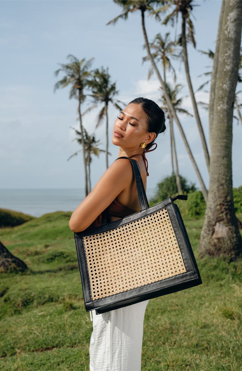 Jelavu Hurley Tote, Alternate, color, Natural / Black