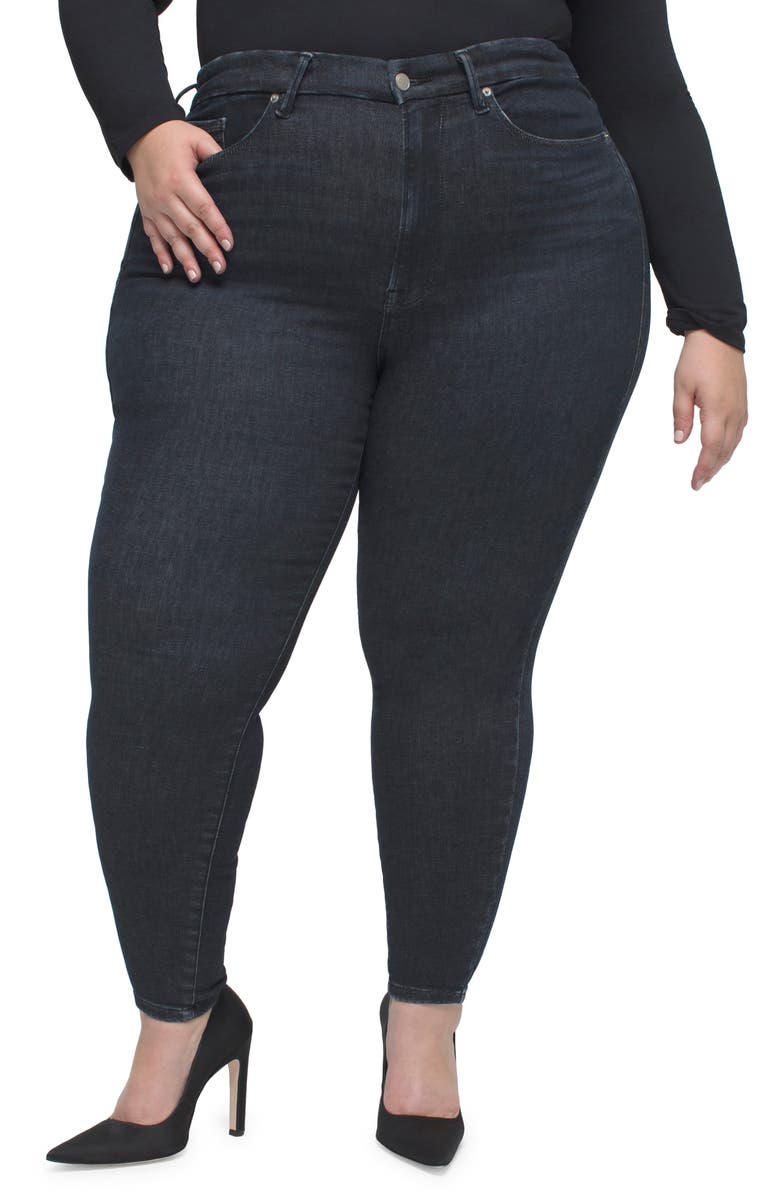 Good American Always Fits Skinny Jeans, Alternate, color,