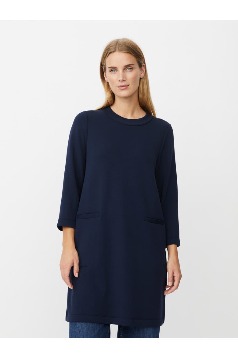 Goldine Round Neck Tunic Dress, Main, color, Navy Blazer