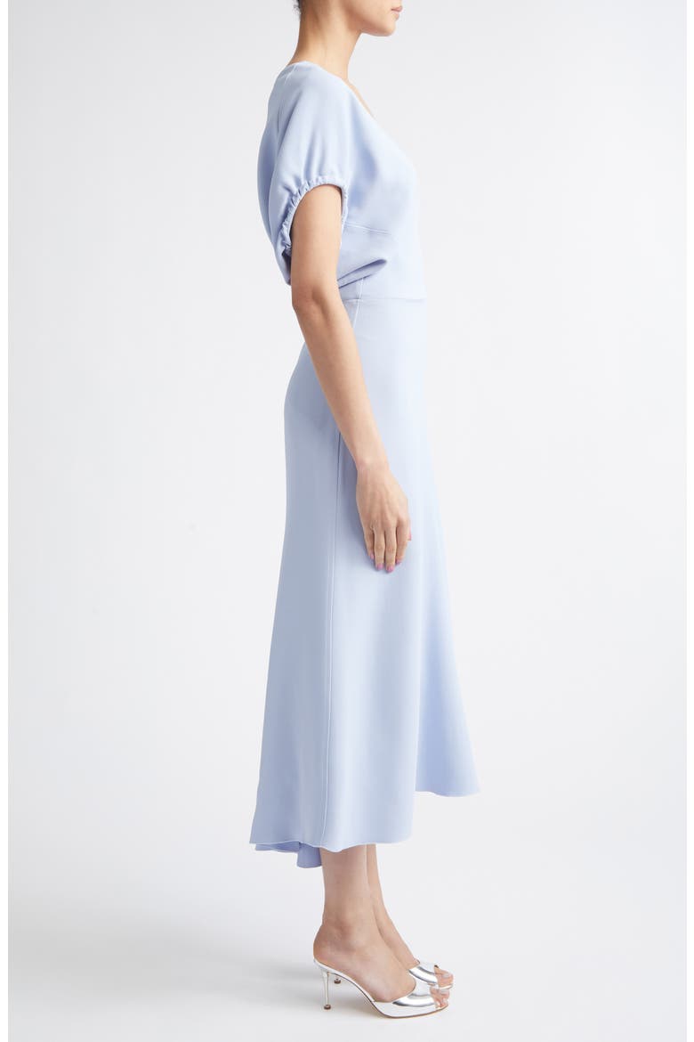 Edith Stretch Cady A-Line Midi Dress, Alternate, color, CLOUD BLUE