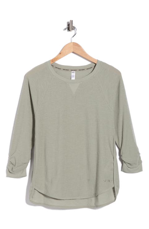 Slub Waffle High-Low T-Shirt