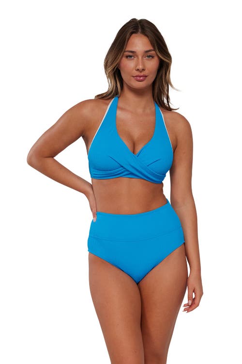 Pacifica By Sunsets Hannah High Waist Bikini Swim Bottoms In Purple