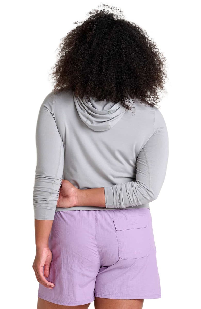 Toad & Co Women's Swifty Long Sleeve Hoodie, Alternate, color, Light Ash