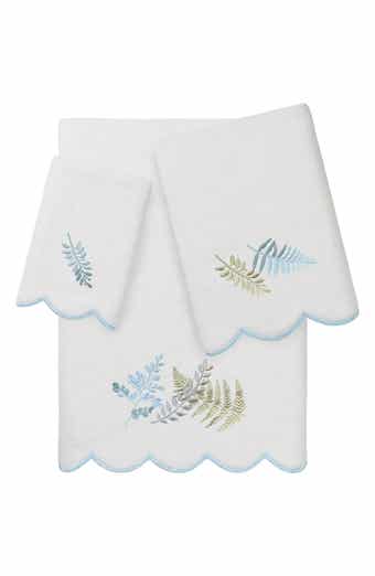 Fern Toss Scallop 3-Piece Towel Set