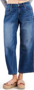 HINT OF BLU High Waist Ankle Relaxed Straight Leg Jeans