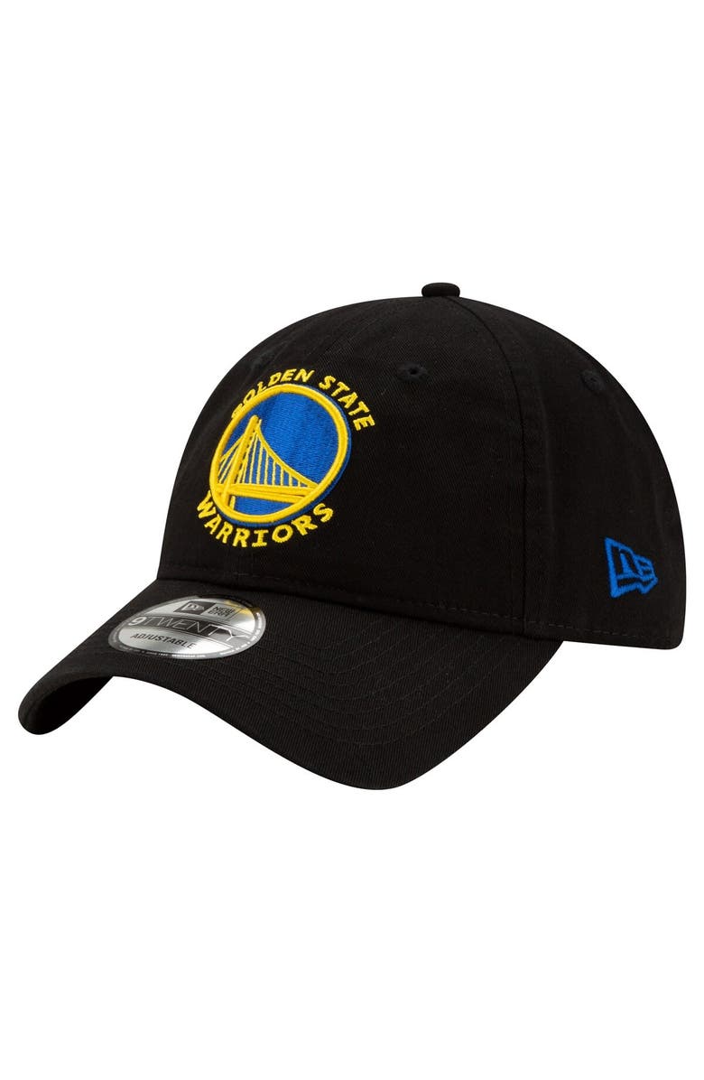 New Era Men's New Era Black Golden State Warriors Team 2.0 9TWENTY Adjustable Hat, Main, color,