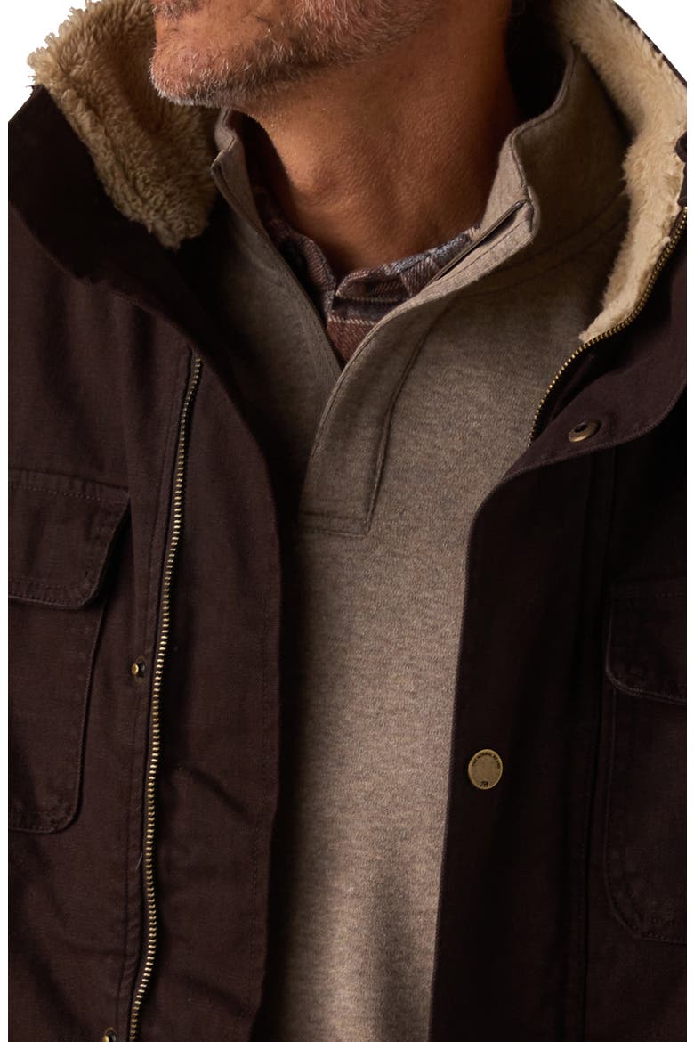 Cotton Canvas Chore Coat, Alternate, color, UMBER