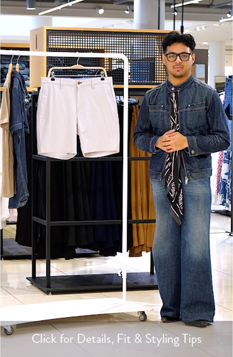 Jupiters Stretch Cotton Blend Chino Shorts, sales video thumbnail