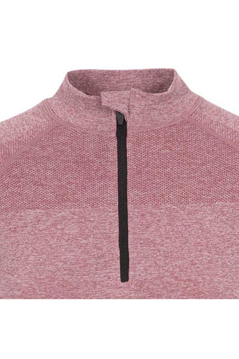 Pelina Half Zip Long-Sleeved Active Top, Alternate, color, Rose Tone