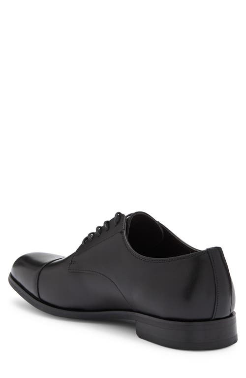 Vittorio Russo Judge Cap Toe Derby In Black