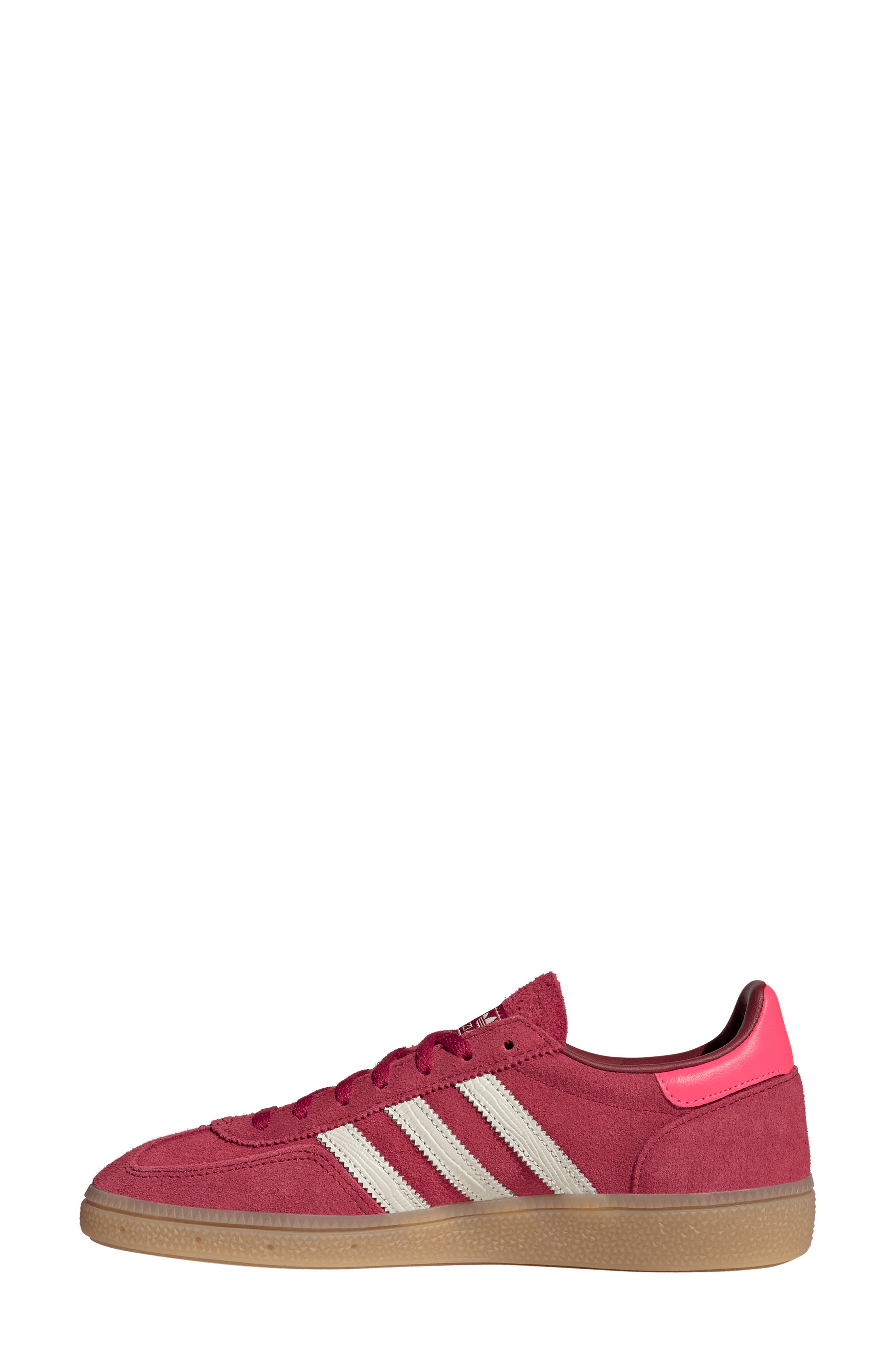 Handball Spezial Sneaker, Alternate, color, RED/ OFF WHITE/ SOLAR TURBO