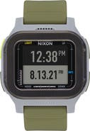 Nixon Regulus Expedition Silicone Strap Digital Chronograph Watch, 47.5mm