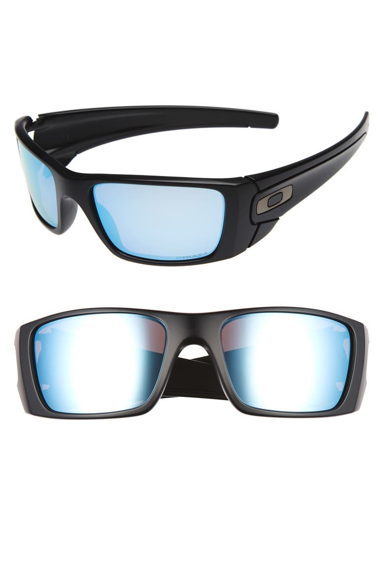 'Fuel Cell™ PRIZM™' 60mm Polarized Sunglasses, Main, color, BLACK