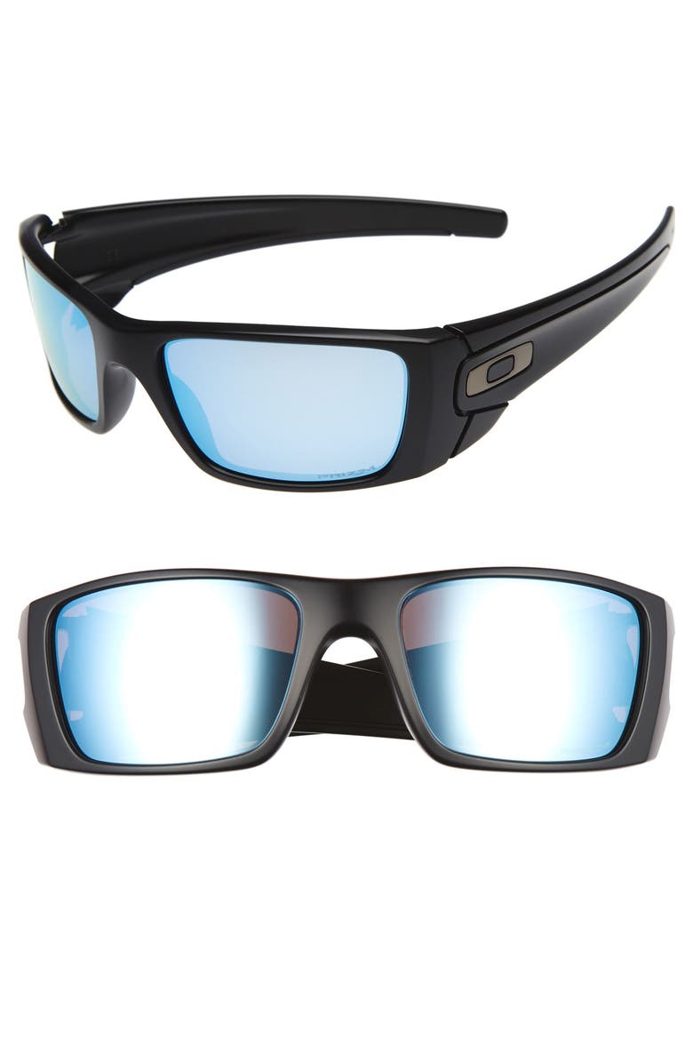 Oakley 'Fuel Cell<sup>™</sup> PRIZM<sup>™</sup>' 60mm Polarized Sunglasses, Main, color, Black