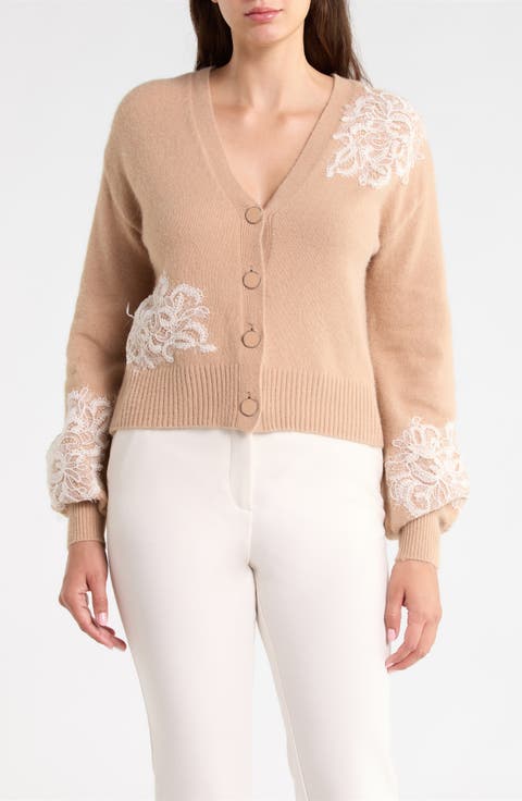 Lace Trimmed Cardigan