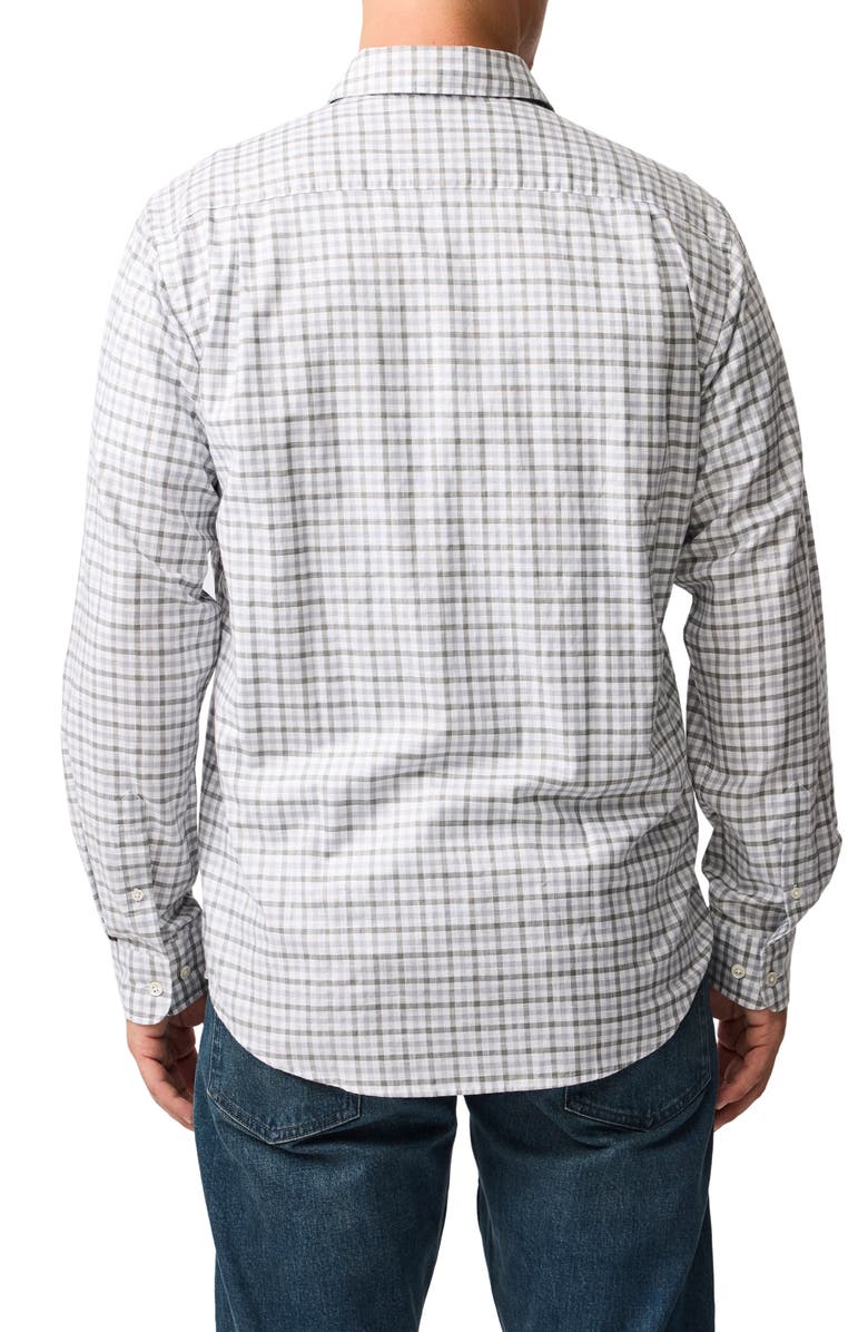 Rodd & Gunn Gebbies Valley Gingham Button-Up Cotton & Linen Shirt, Alternate, color, 