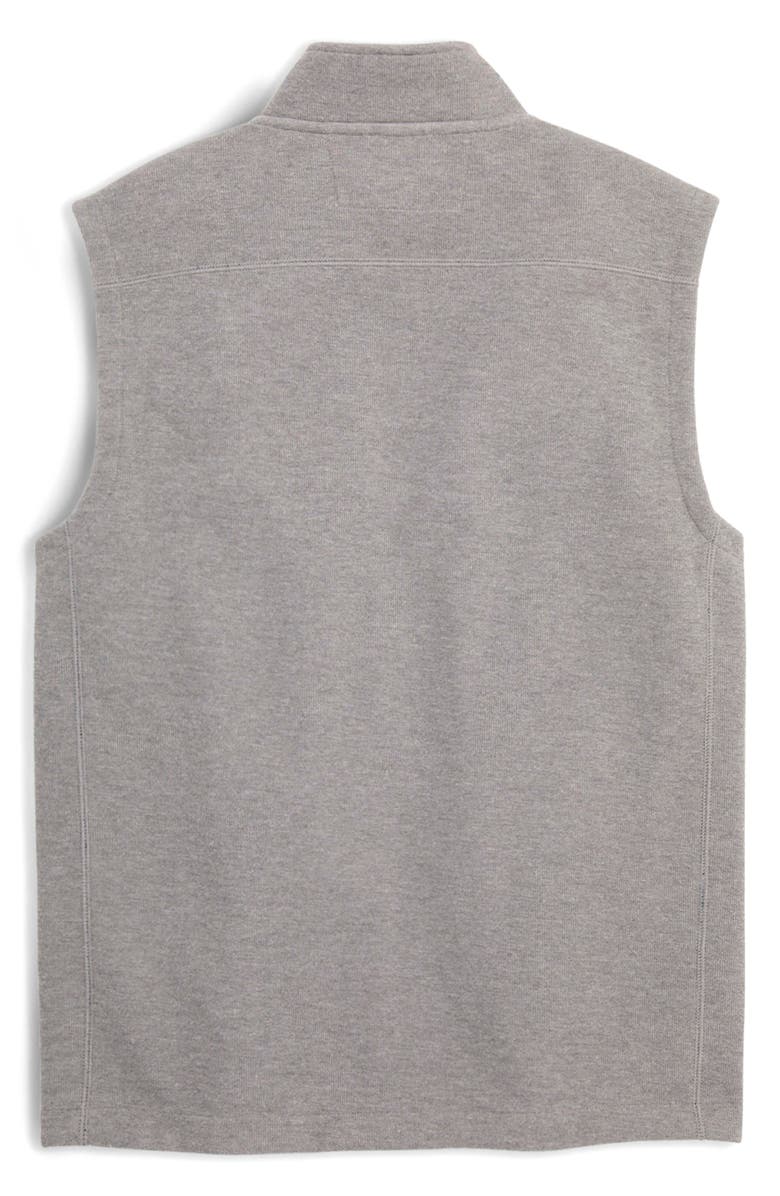 vineyard vines Mountain Sweater Fleece Zip-Up Vest, Alternate, color, Ultimate Gray