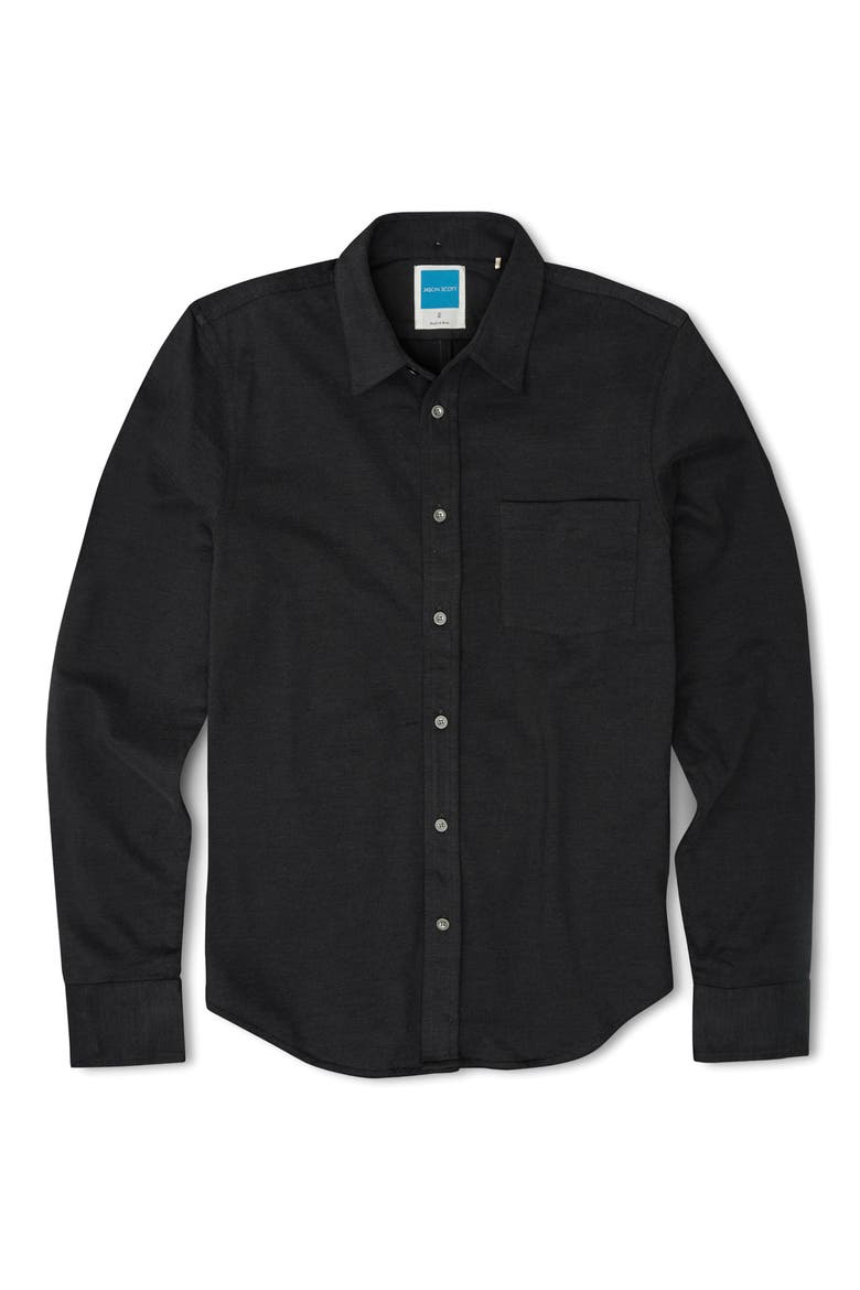 Wilson Regular Fit Button-Up Shirt, Main, color, BLACK
