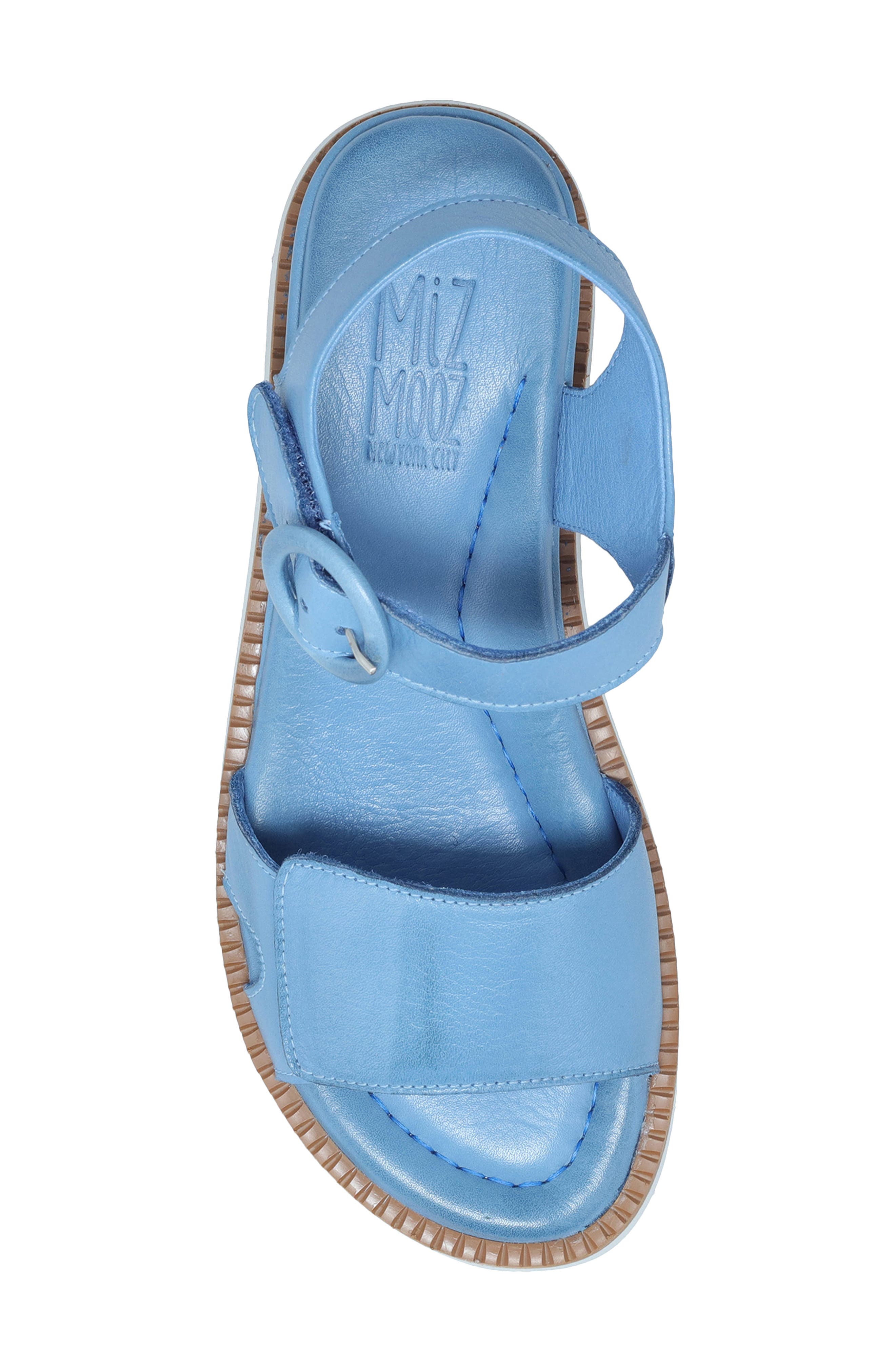 Eva Ankle Strap Platform Wedge Sandal, Alternate, color, JEANS